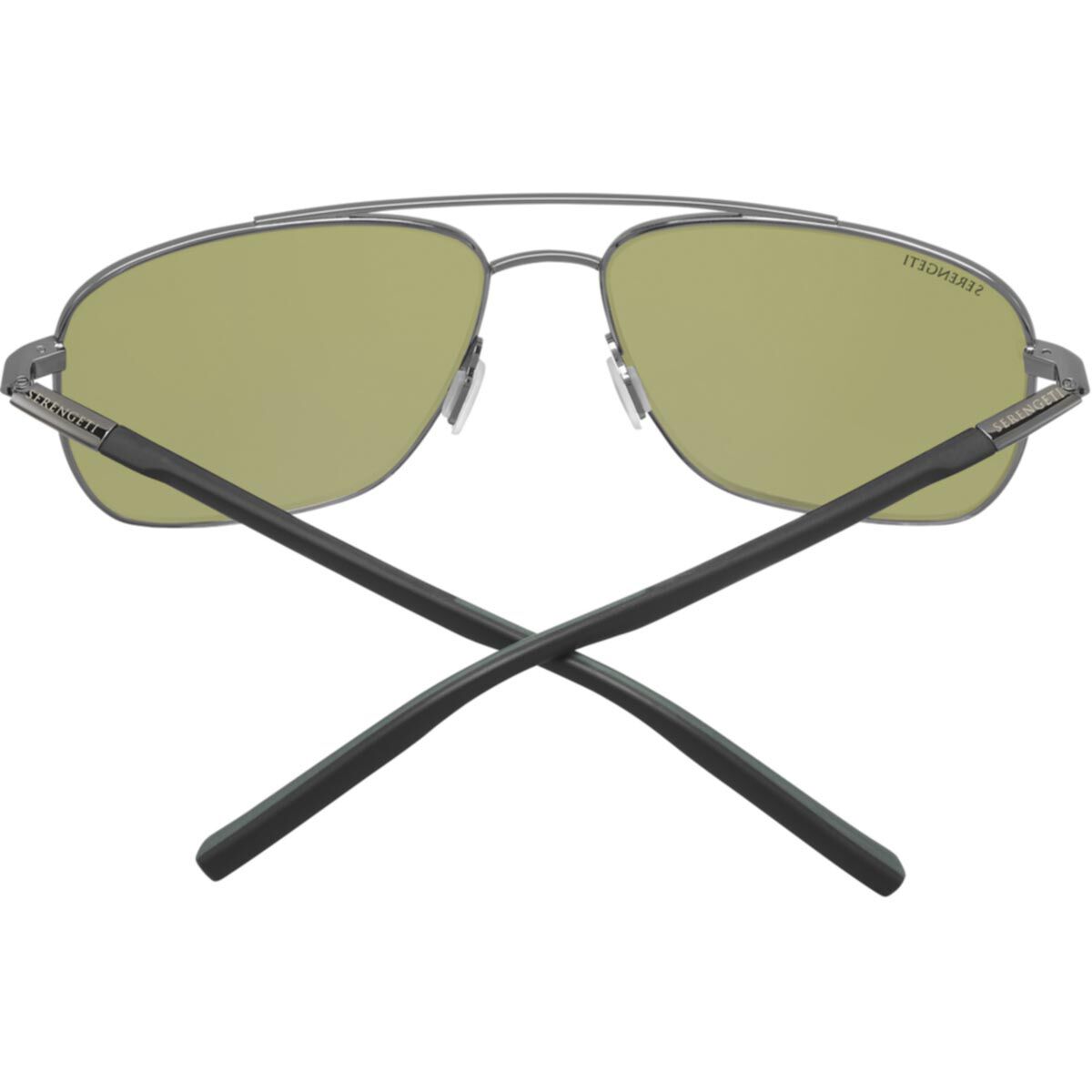TELLARO, Shiny Gunmetal with Black Temples and Grey inside Temple Tips-Mineral Polarized 555nm Cat 3 to 3, hi-res image number null